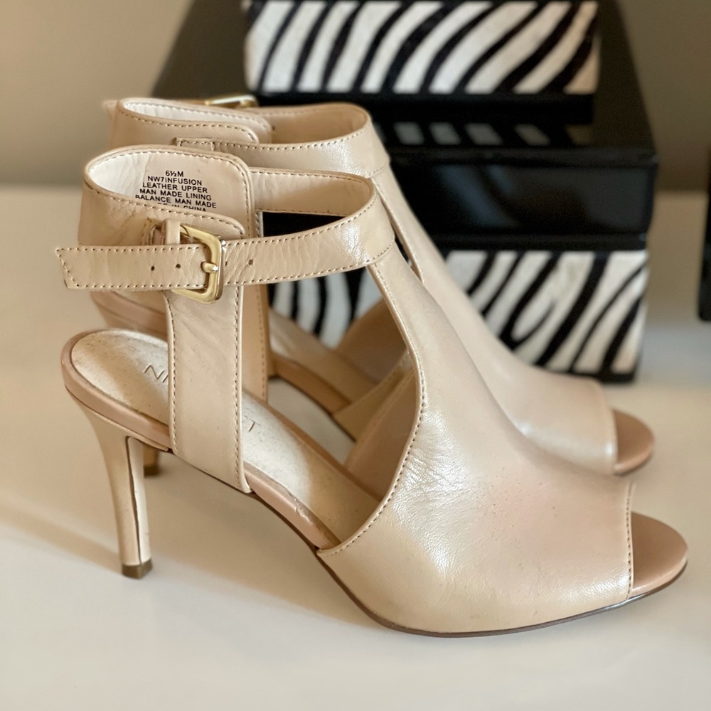 Nude Leather Sandals